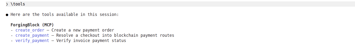 tool list screenshot